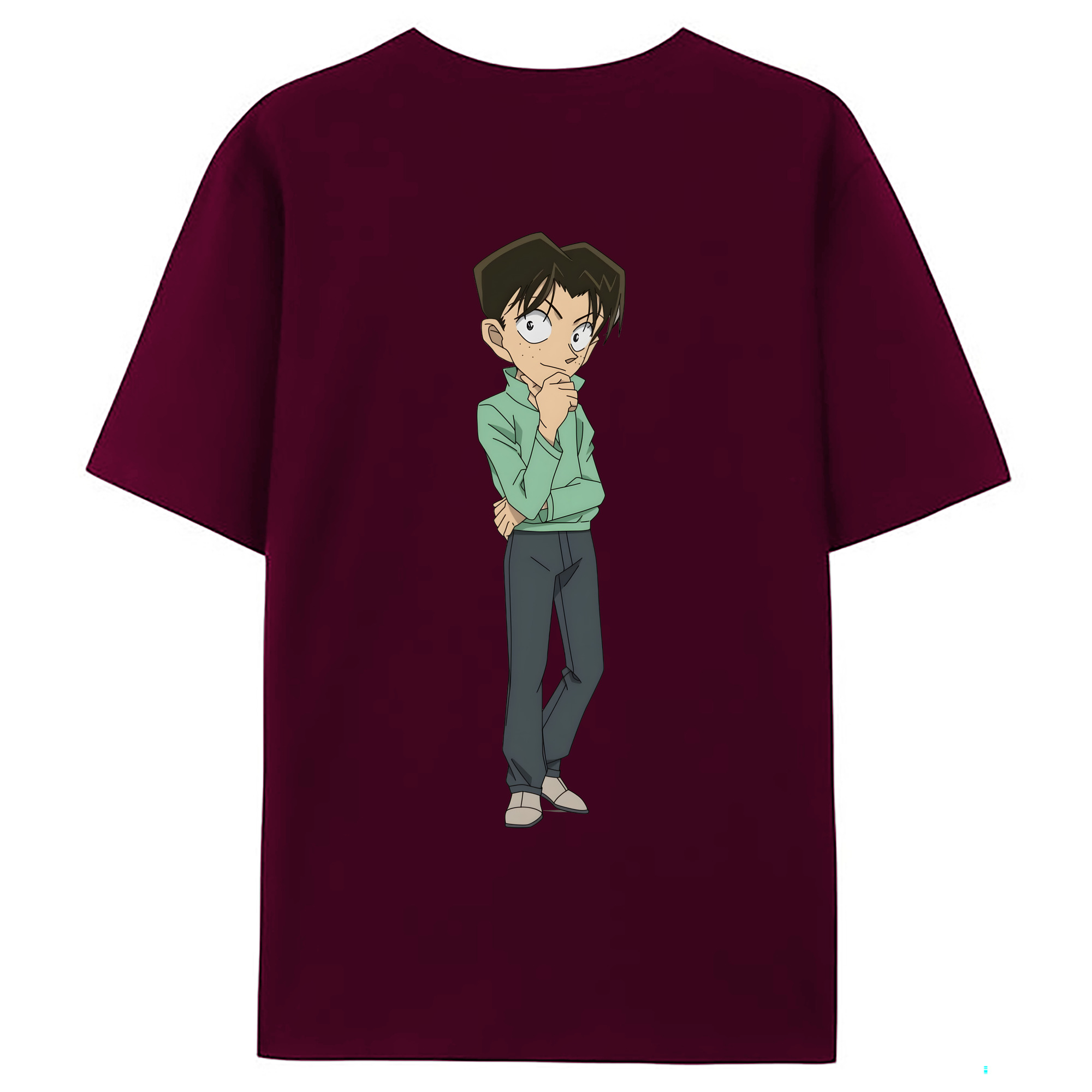 （画像用） 名探偵コナン 円谷 光彦 つぶらや みつひこ Detective Conan Mitch Tennyson レディース半袖Tシャツ(バックプリント)